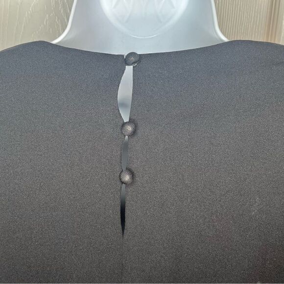 INA I'm Back Baby Black Sparkly Rhinestone Crop Top Black M NEW - Picture 10 of 13